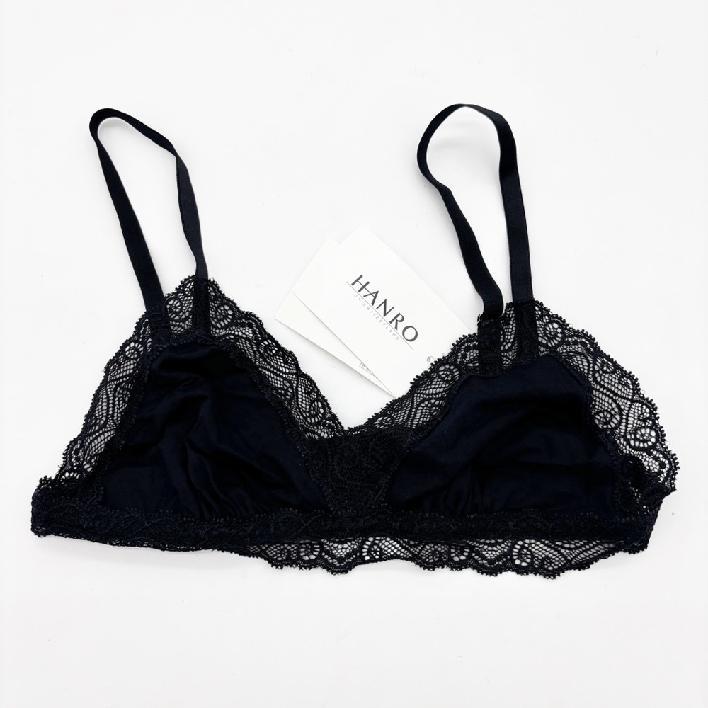 NWT Hanro Cotton Superior Lace Bra